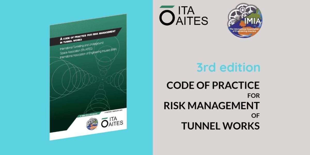 ITA-AITES lança 3º edição do código de prática para gestão de riscos em obras subterrâneas
