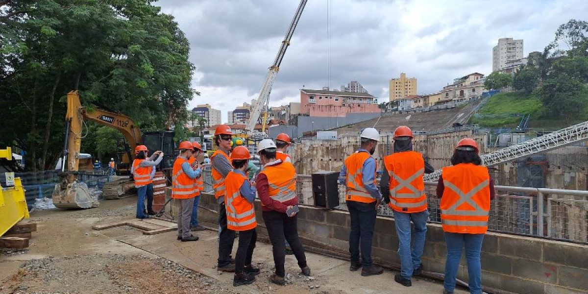Young Members do CBT participam de visita técnica às obras da Linha 2 – Verde do Metrô de São Paulo