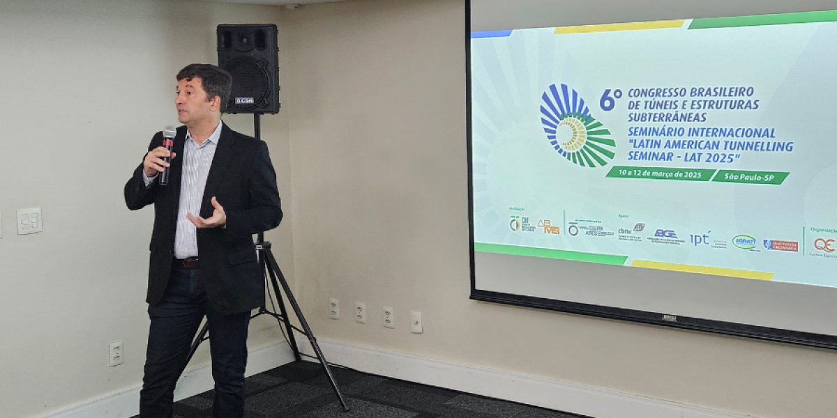 Lançamento do 6º Congresso Brasileiro de Túneis cria expectativas positivas para 2025