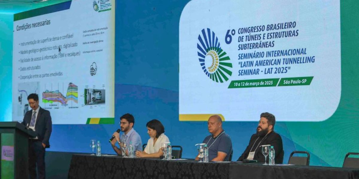 6º CBT debate inteligência artificial na engenharia de túneis pela primeira vez