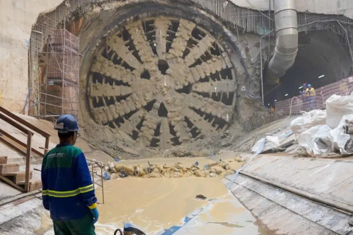 Tatuzão Cora Coralina conclui primeira etapa de escavação da Linha 2-Verde do Metrô de São Paulo