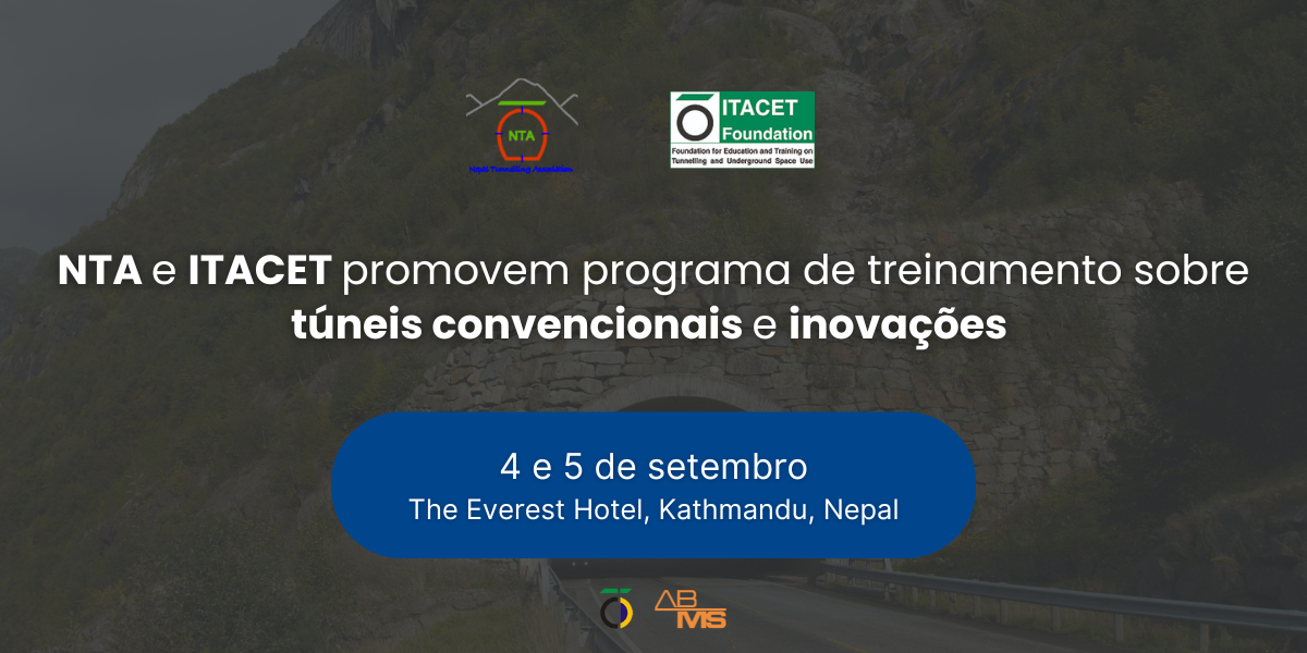 Nepal Tunneling Association e ITACET promovem treinamento sobre túneis convencionais e inovações recentes