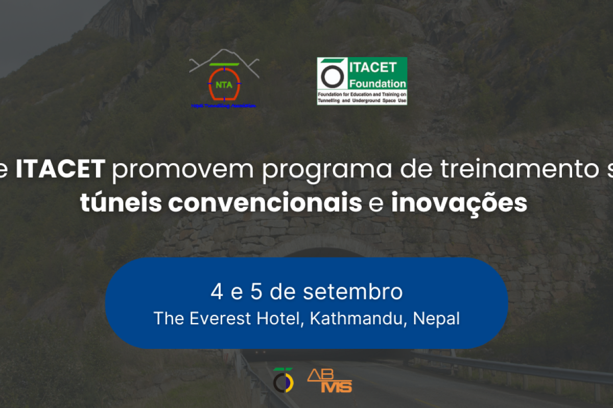 Nepal Tunneling Association e ITACET promovem treinamento sobre túneis convencionais e inovações recentes
