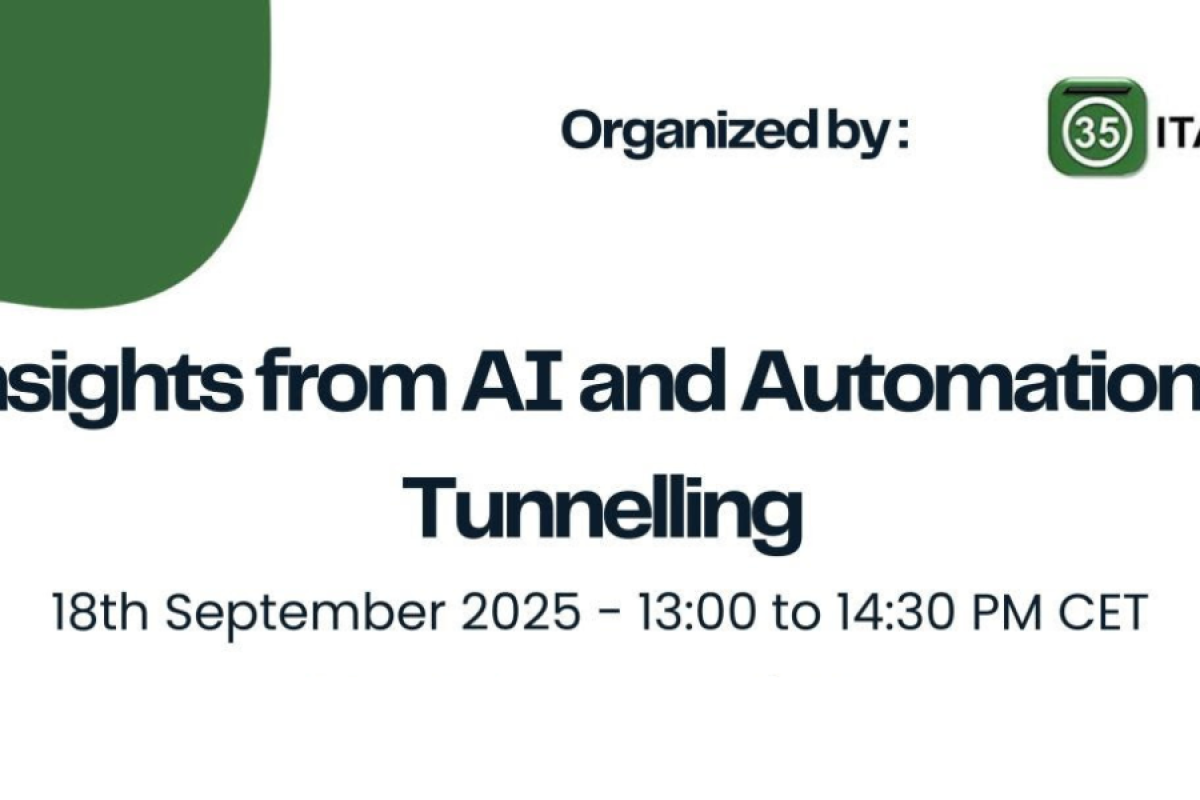 Webinar internacional discute Inteligência Artificial e automação em túneis