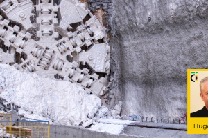 Hugo Rocha, ex-presidente do CBT, é entrevistado pela Folha sobre formação geológica inédita durante estudos da Linha 20-Rosa