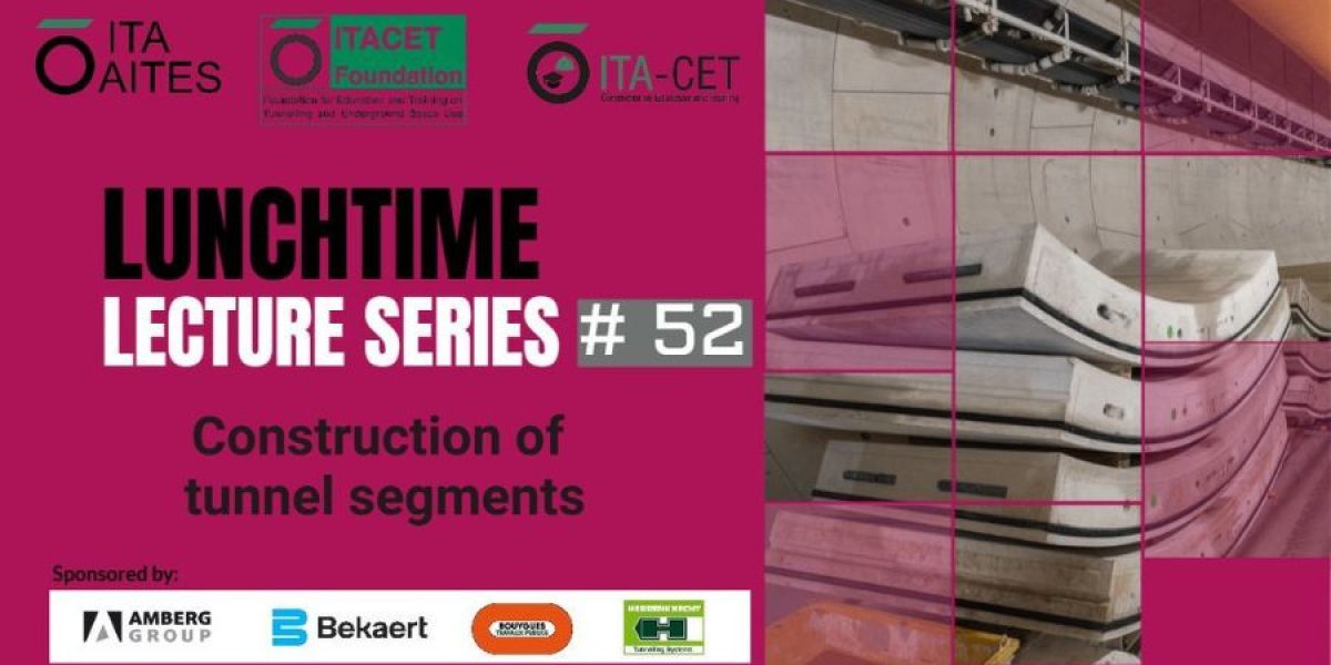 Lunchtime Lecture da ITA abordará construção de trechos de túneis em janeiro
