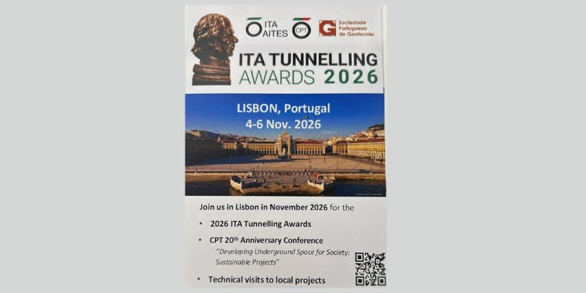 Lisboa recebe o ITA Tunnelling Awards 2026 em novembro