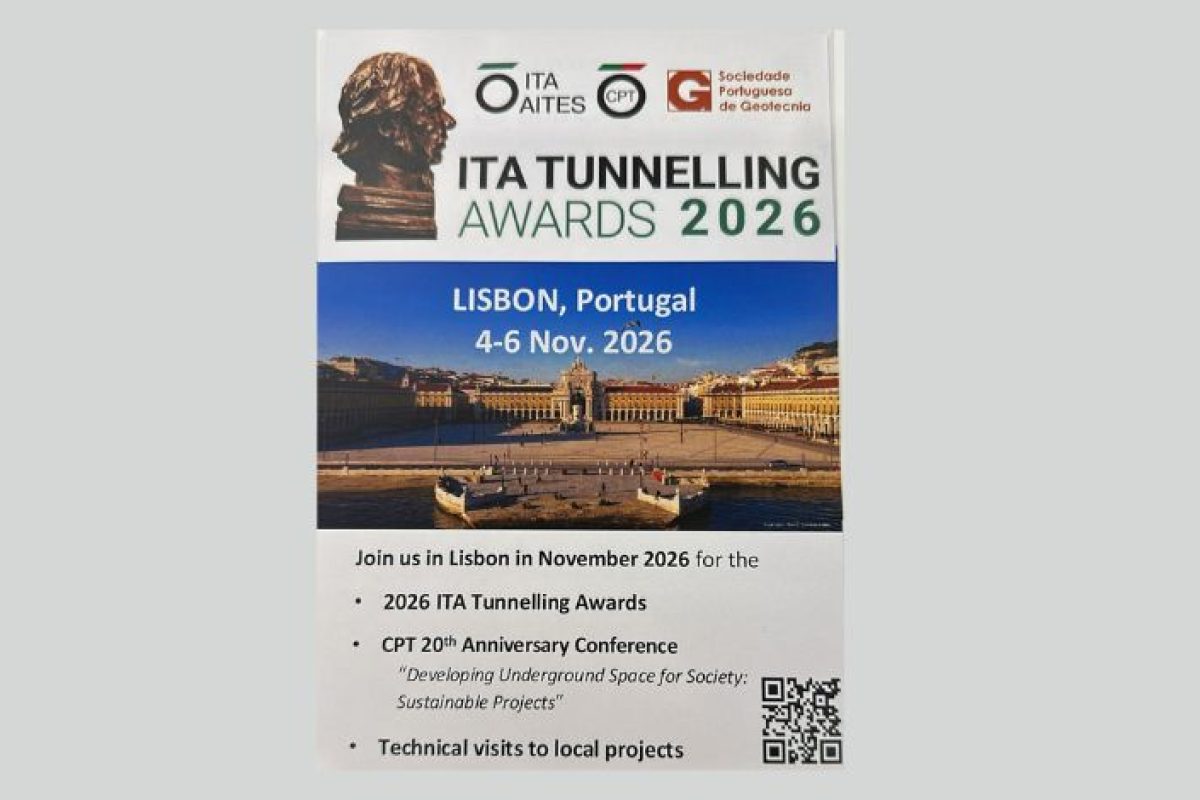 Lisboa recebe o ITA Tunnelling Awards 2026 em novembro