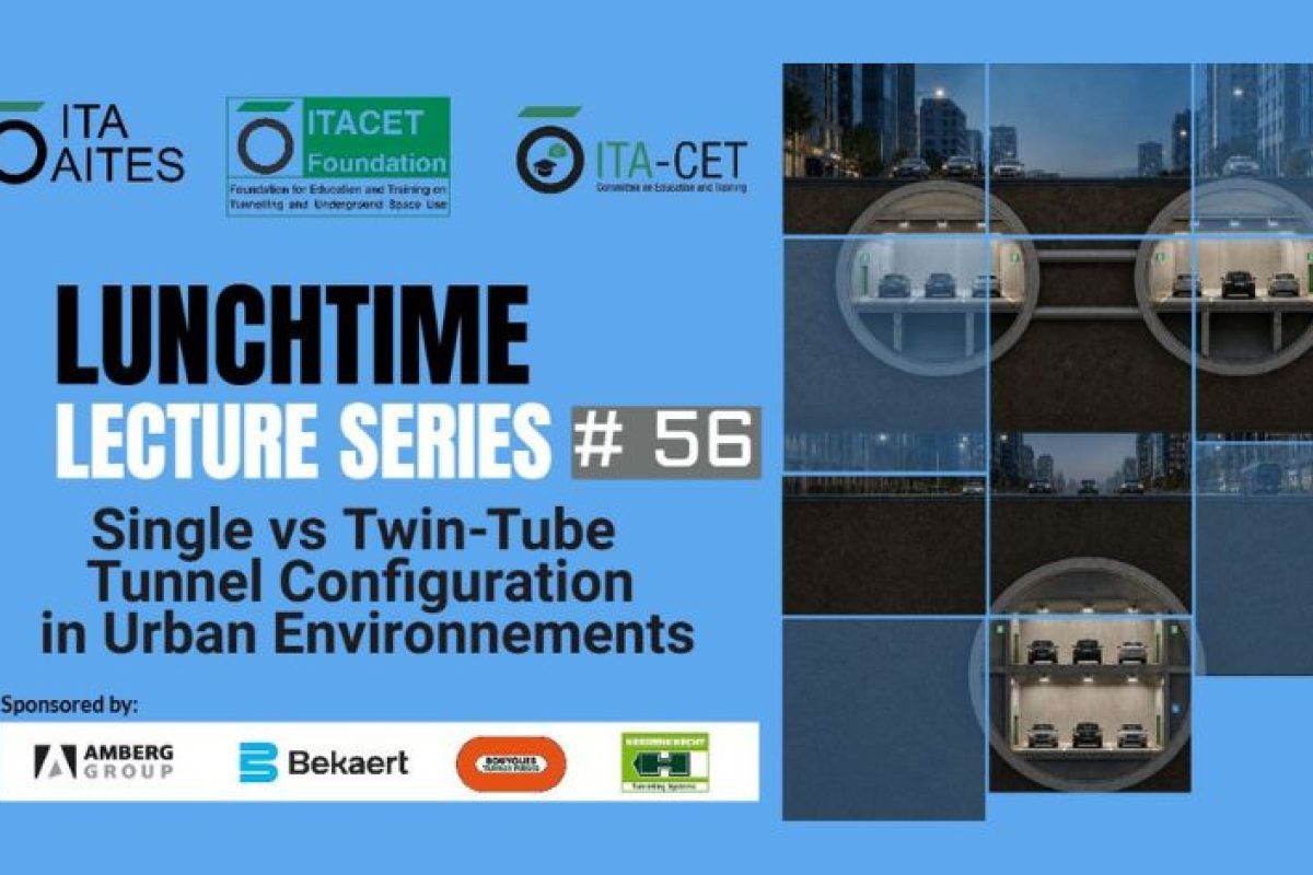 Lunchtime Lecture da ITACET discutirá configurações de túneis em ambientes urbanos