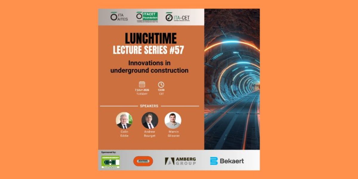 ITA promove 57ª edição da Lunchtime Lecture sobre inovações  na construção subterrânea